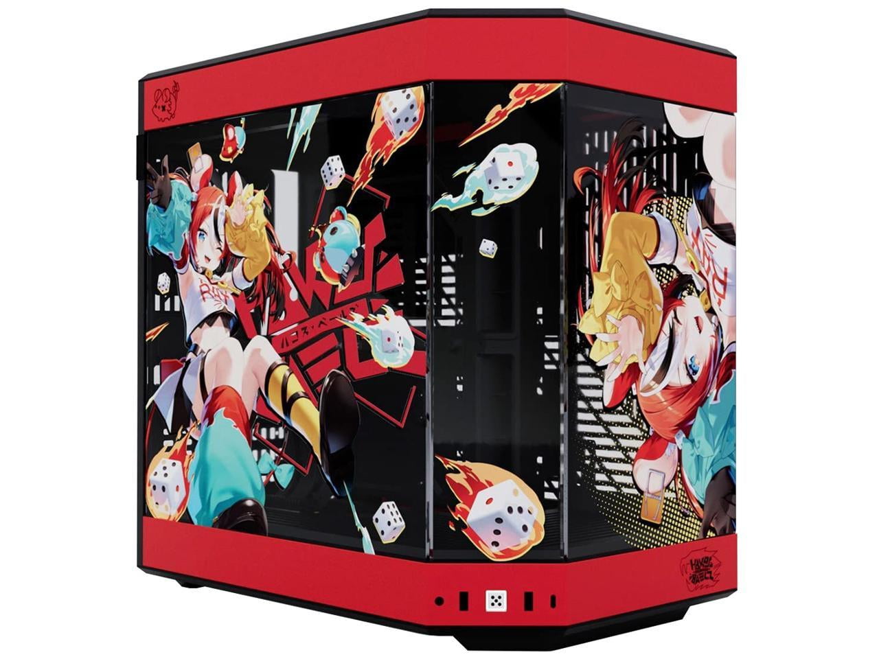 HYTE Y60 Gaming Computer Case, Black/Red ABS/Steel/Tempered Glass