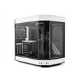 thumbnail image 1 of HYTE Y60 Modern Aesthetic Dual Chamber Panoramic Tempered Glass Mid-Tower ATX Computer Gaming Case with PCIe 4.0 Riser Cable Included, White, 1 of 5