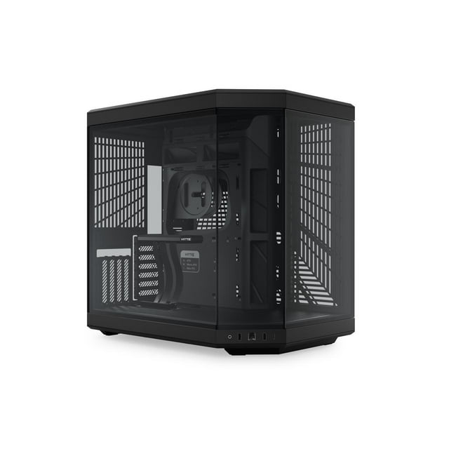 HYTE Y70 CS-HYTE-Y70-B Dual Chamber Mid-Tower ATX Case with PCIe 4.0 Express Riser Cable Included, Black