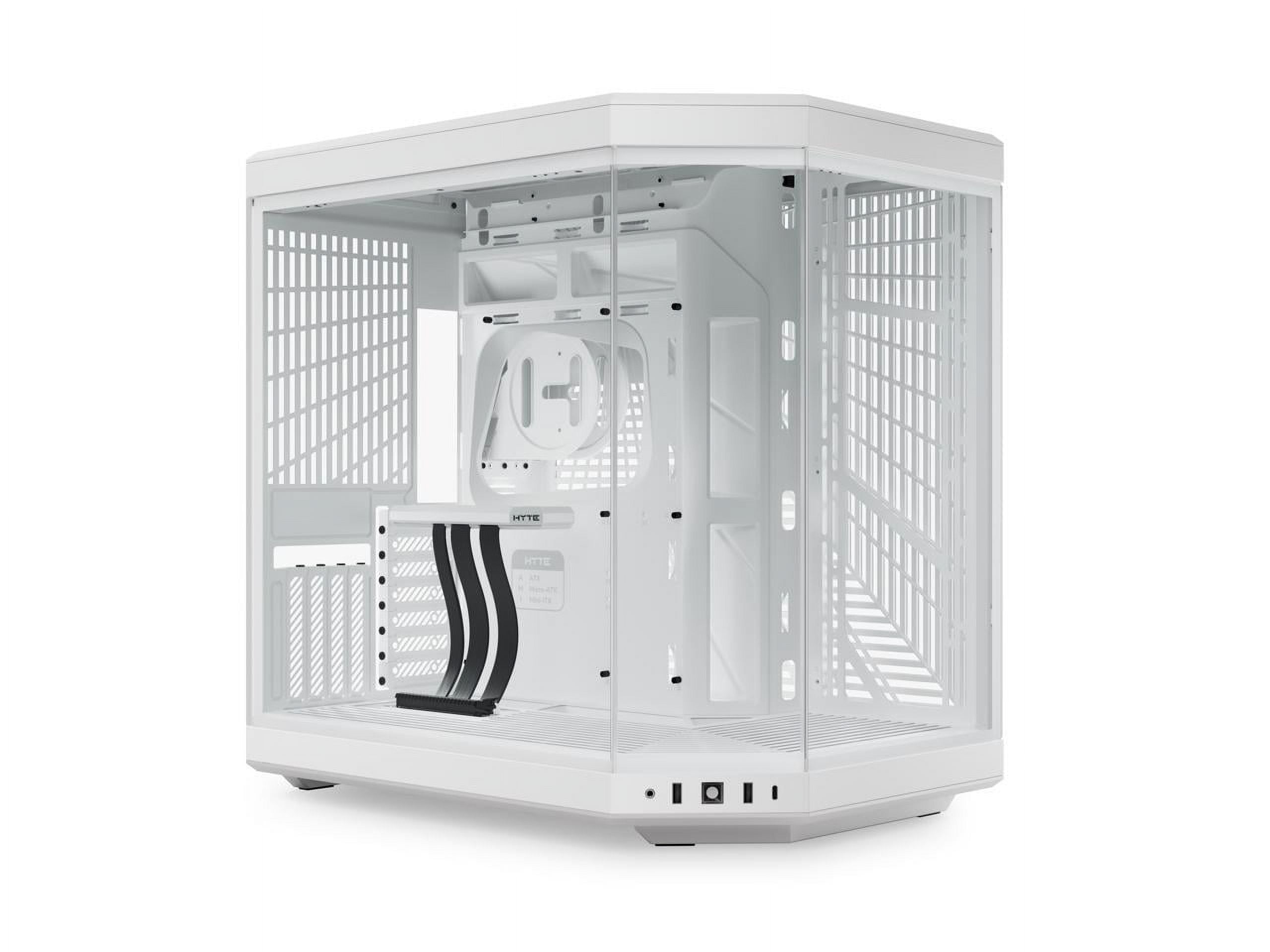 Snow White Dual Chamber Mid-Tower ATX Case with Tempered Glass