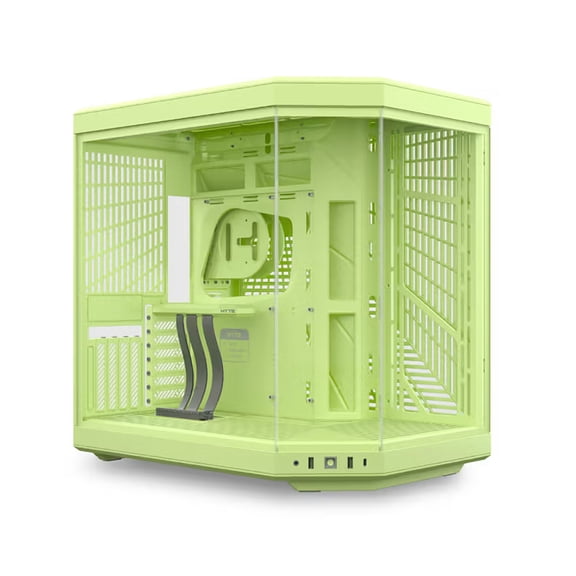 HYTE Y70 Dual Chamber Modern Aesthetic Tempered Glass E-ATX Mid-Tower Gaming Computer Case, Matcha Milk