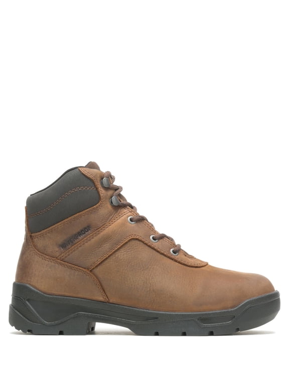 Men's 6" Knock Waterproof Direct Attach Metatarsal Guard Steel Toe Work Boot Brown - K13261