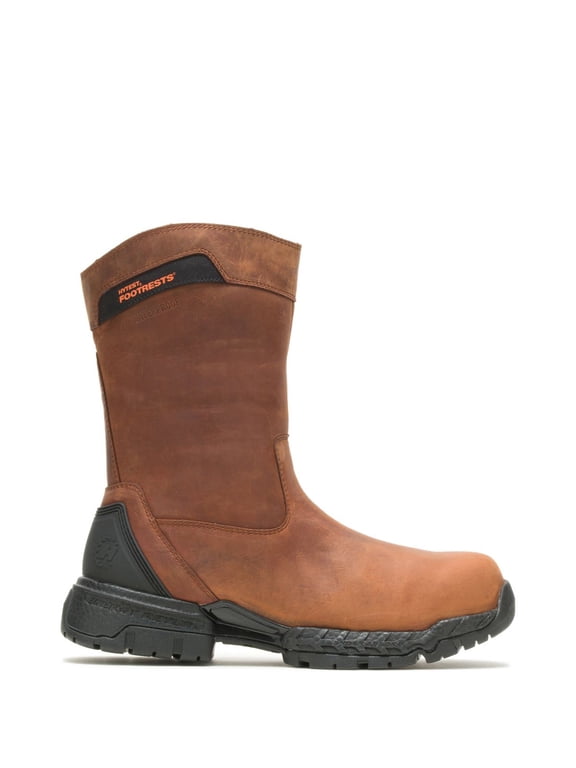 Men's FootRests® 2.0 Crossover Nano Composite Toe Waterproof Wellington Work Boot Brown - K25251