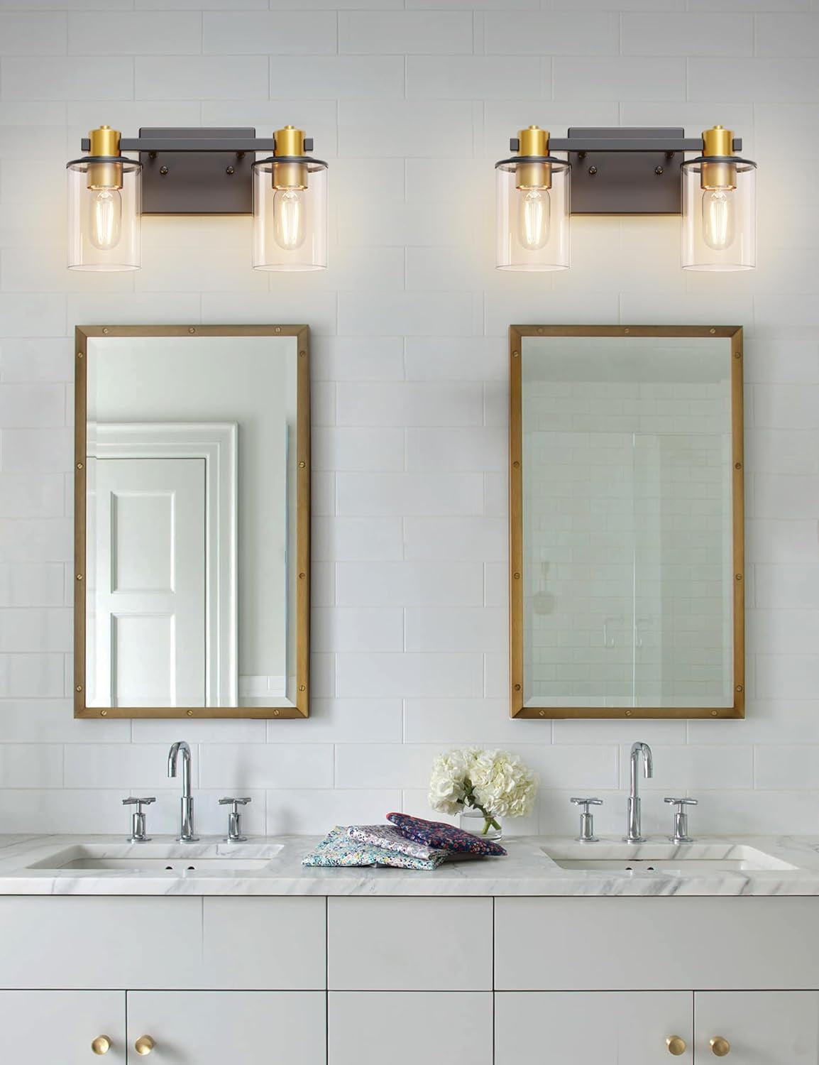 Black And Gold Bathroom Lightnull