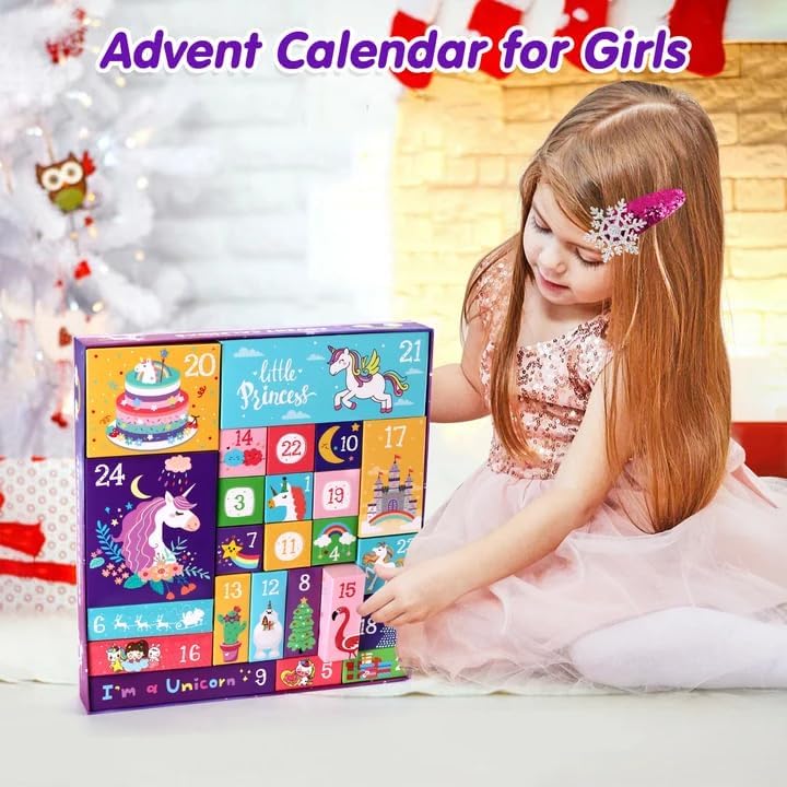 HYTHU-Advent Calendar 2025 Girls 24 Days Christmas Countdown Calendar ...