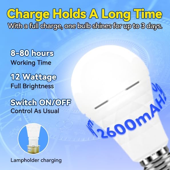 China Living Glow Rechargeable Led Bulbs 3-Pack Suppliers