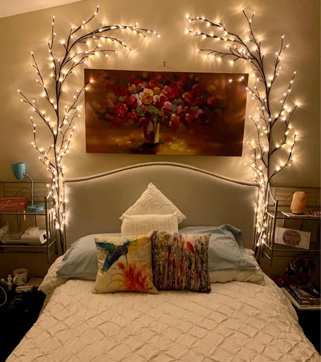 HYTHU-Vines for Room Decor with Remote Control On/Off Timmer Dim,7.5FT ...