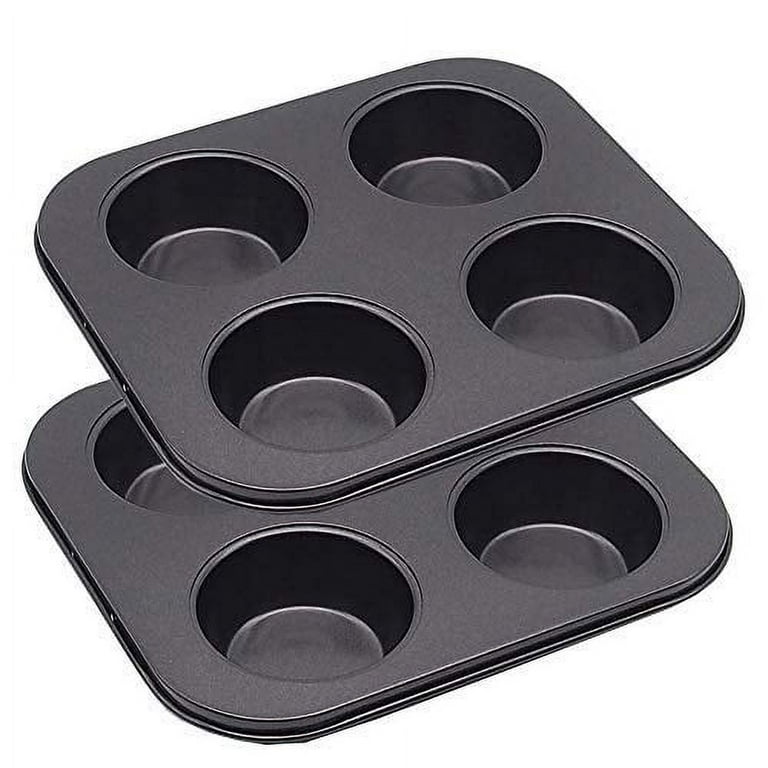  2Pcs Loaf Pan, 12 Cavity Square Muffin Pans Nonstick Mini Loaf  Pan Brownie Cake Pan Square Muffin Pan Carbon Steel Pan for Oven(Gold):  Home & Kitchen