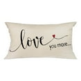 HYUERMEN Clearance Sales 2025 Valentine's Day Pillow Case Red Love