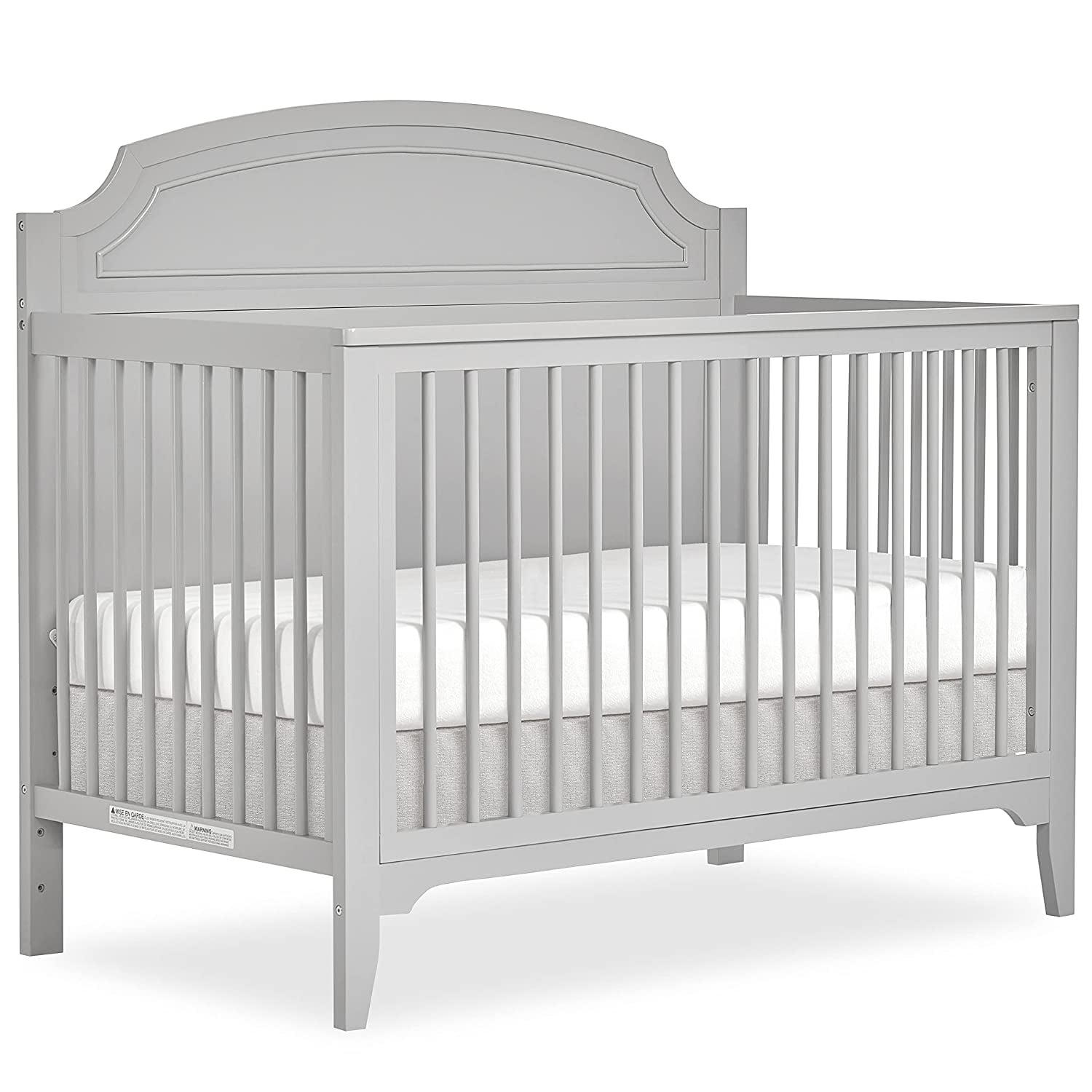 HYUN JPMA & Greenguard Gold Certified Milton 5in1 Convertible Crib Made with Sustainable New
