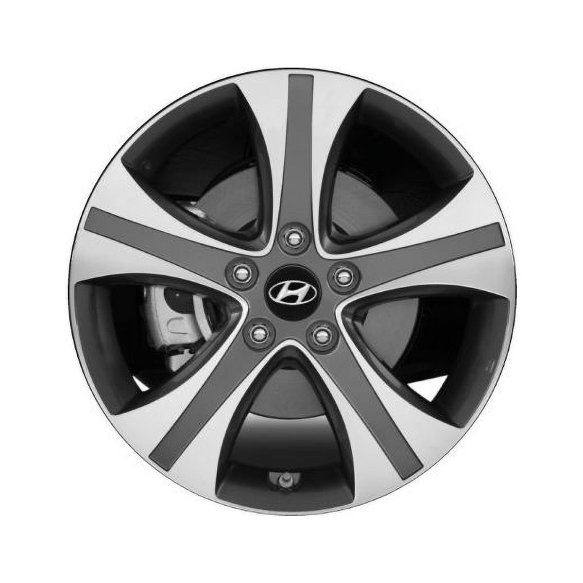HYUNDAI ELANTRA 2013 2016 MACHINED GREY Factory OEM Wheel Rim (Not