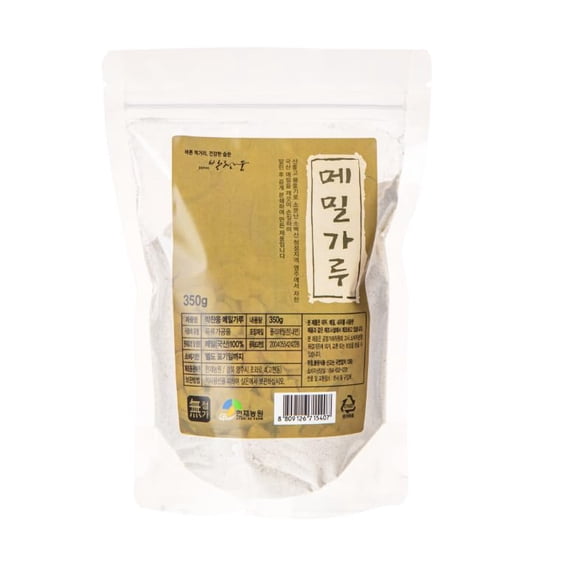 HYUNJAE FARM 100% Korean Buckwheat Flour, Gluten-Free Ground Buckwheat Powder for Baking, Noodles & Cooking, 350g