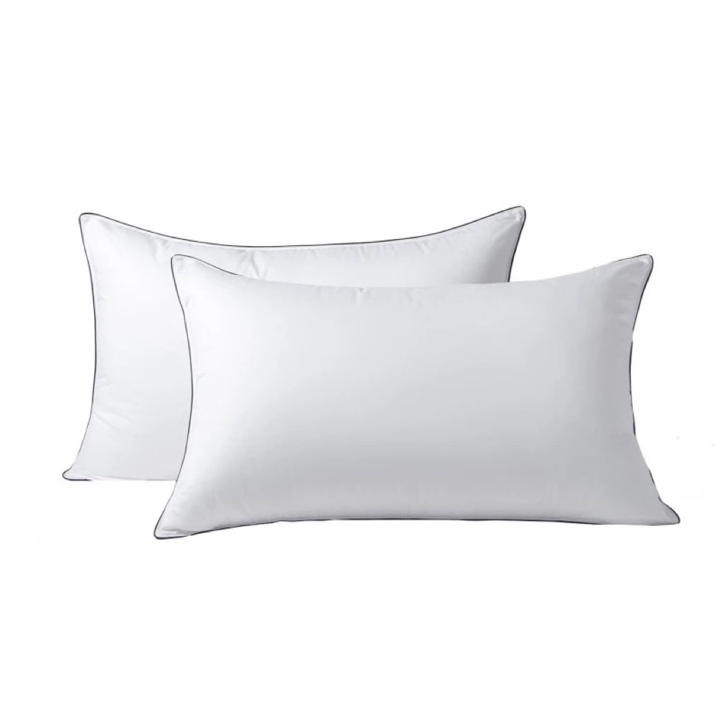 HYVIF Luxury Down Pillows ,White down pillow core, high fluffiness, clean pillow core, cushion, soft and comfortable pillow-1 Pack,Queen (20" x 28")
