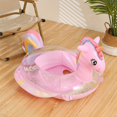 HYYANGUWENTI Adorable Pony Shaped Swimming Ring with Convenient Handle