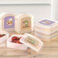 HYYANGUWENTI Transparent Portable FoodSafe Plastic Bread Containers