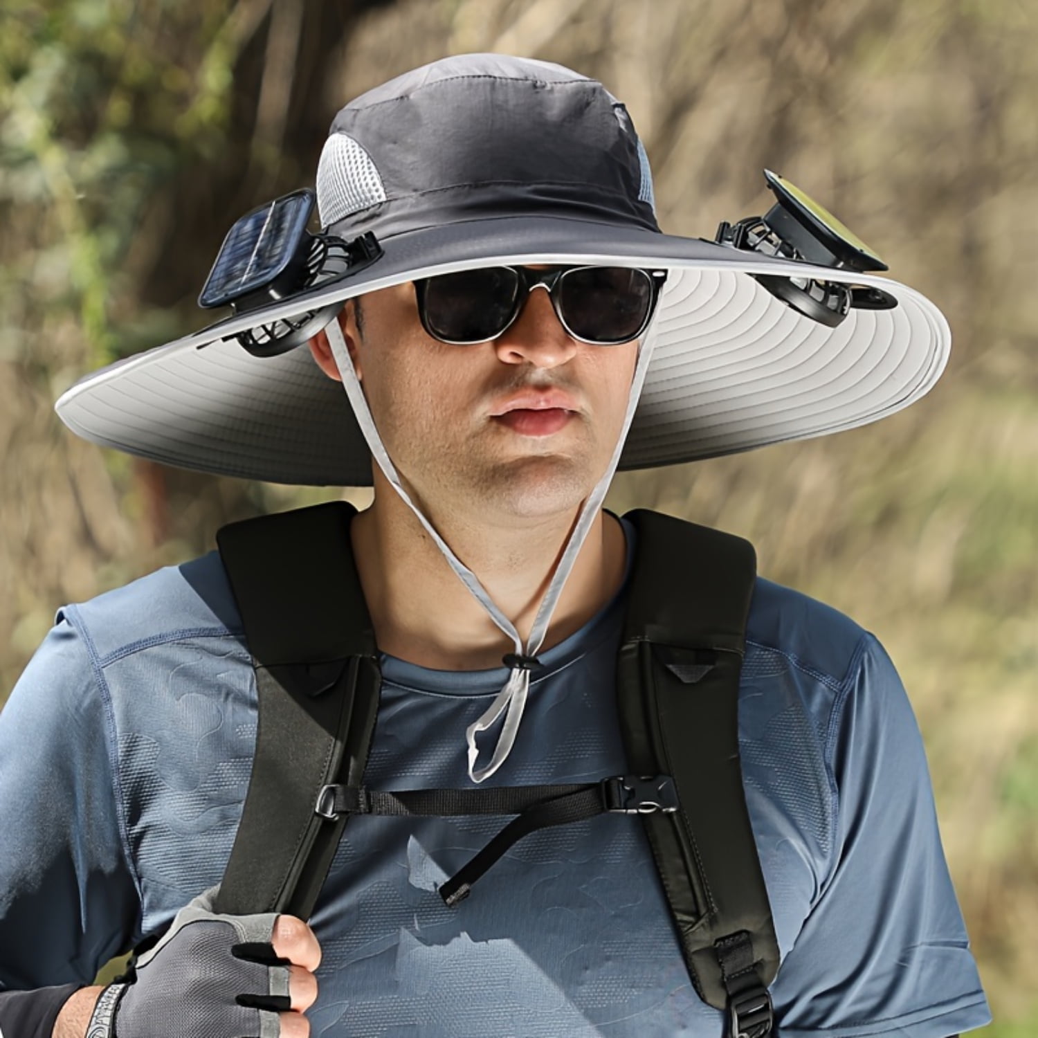 Unisex Outdoor Fishing Hat - Quick Dry Hiking Hat UV Protection Wind Proof Face Neck Flap Sun Cap Hats (2U102) main image 1
