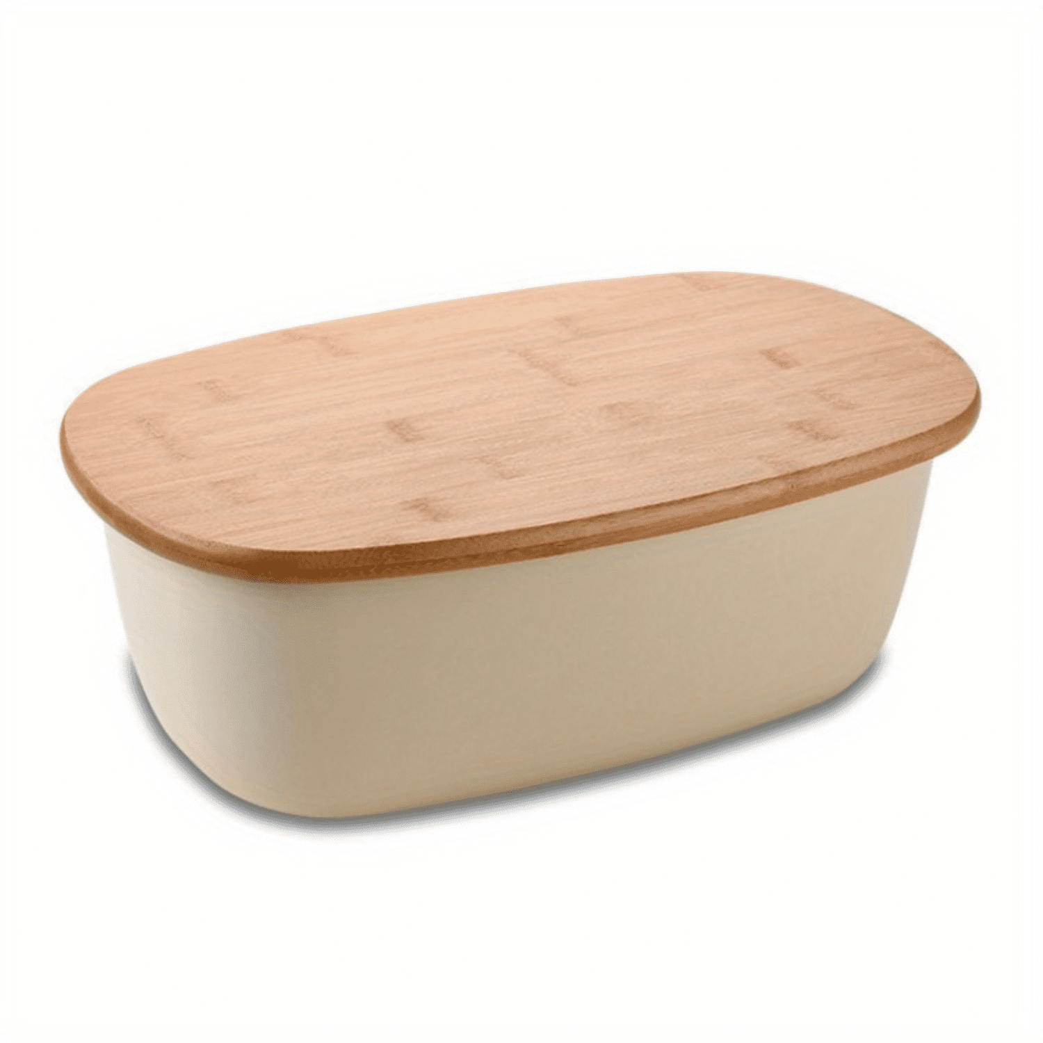 HYYGWHTY Elegant and Modern SpaceSaving Bread Box with Stylish Bamboo