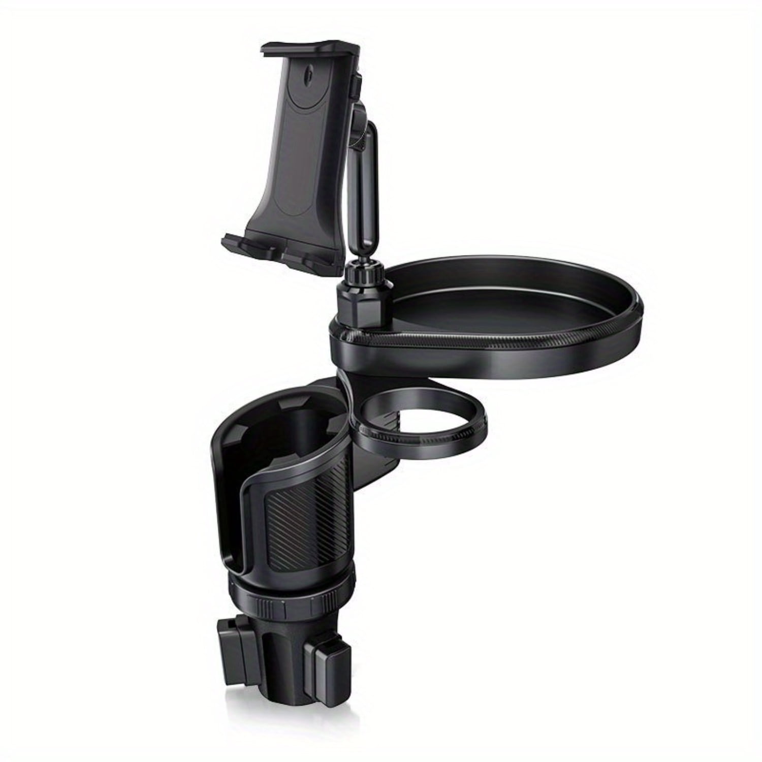 HYYGWHTY Universal Fit Rotatable Car Phone Mount with Cup Holder Tray