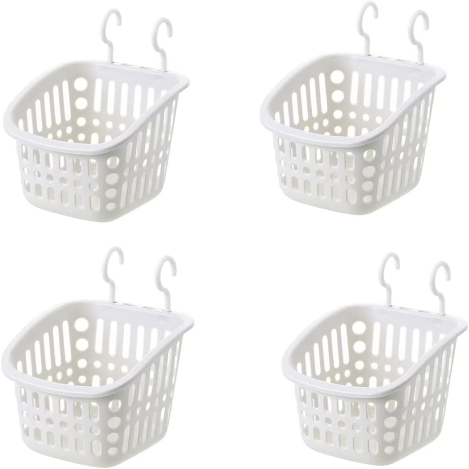 HYYGWHTY Versatile Convenient Durable Large White Hanging Baskets for
