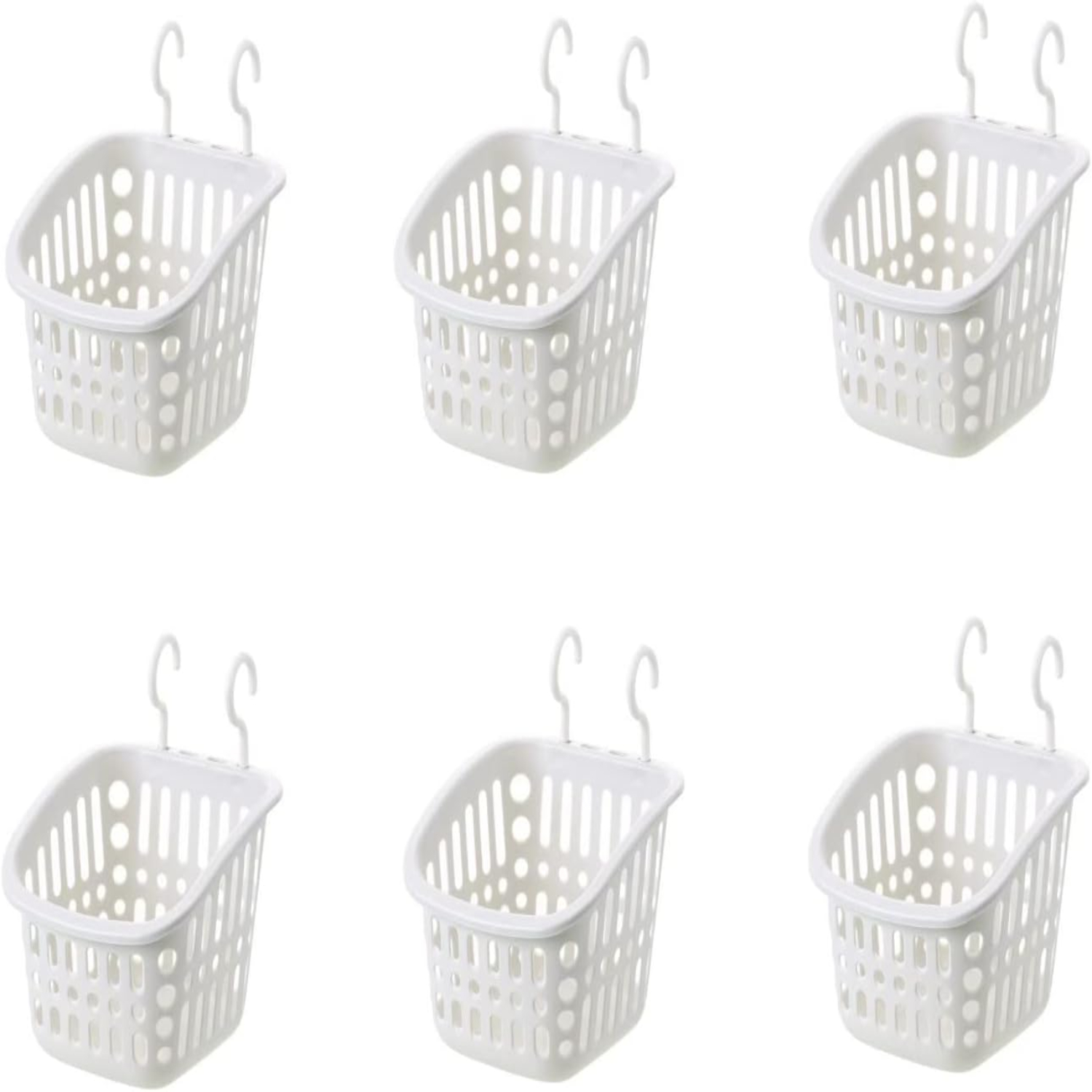 HYYGWHTY Versatile Convenient Durable Large White Hanging Baskets for