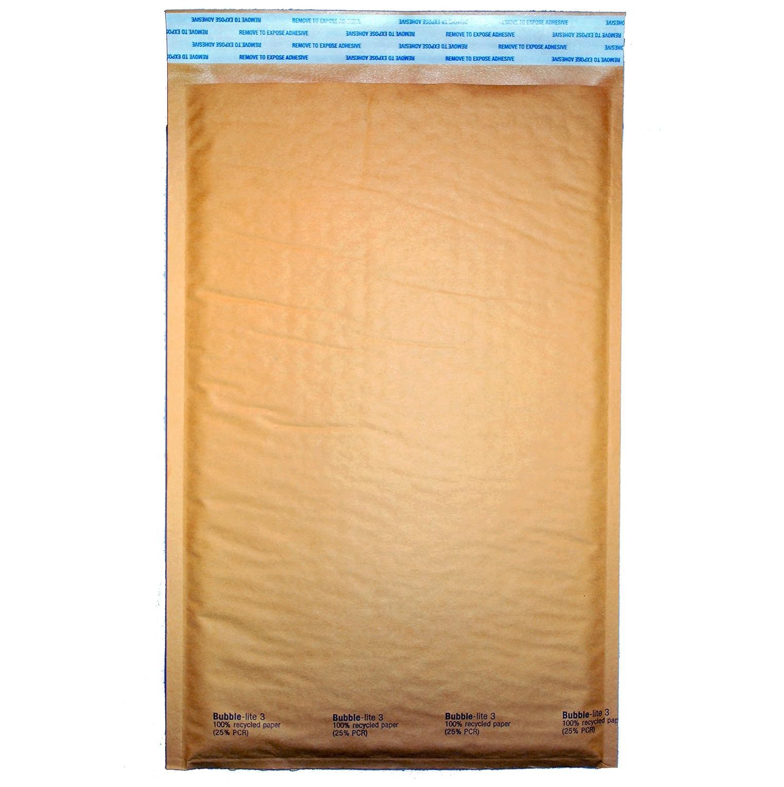 ValueMailers #3 Kraft Yellow Bubble Mailers - 8.5" X 14.5" Padded Shipping Envelopes, 8" X 13.75" Interior