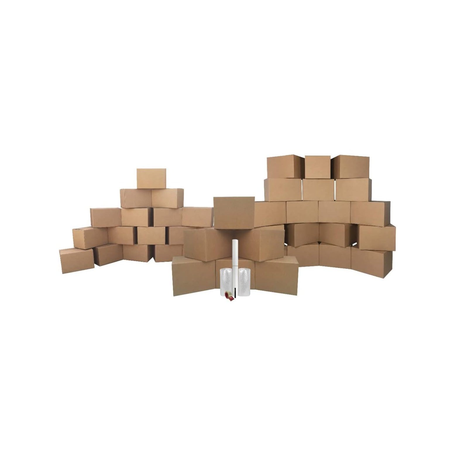 HYYYYH 3 Room Basic Kit 42 Packing Boxes and Supplies for Moving