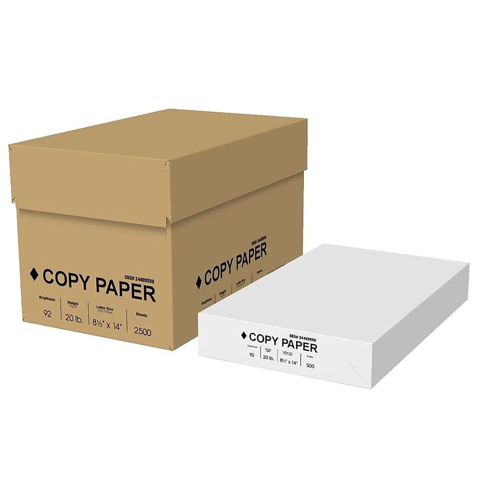 HYYYYH 8.5Inch X 14Inch Legal Size Copy Paper, 20 Lbs, 92 Brightness