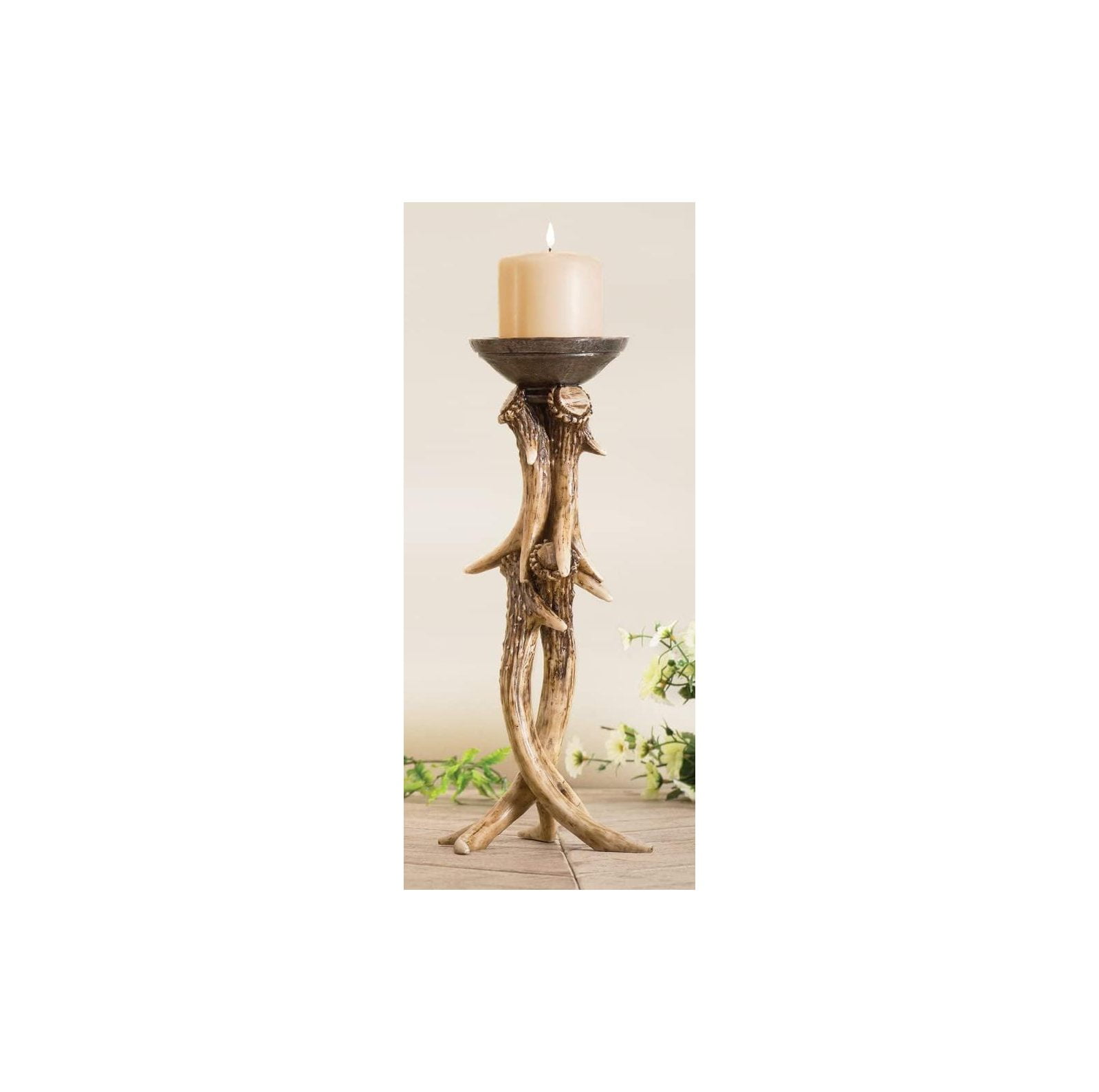 HYYYYH Antler Pillar Candle Holder