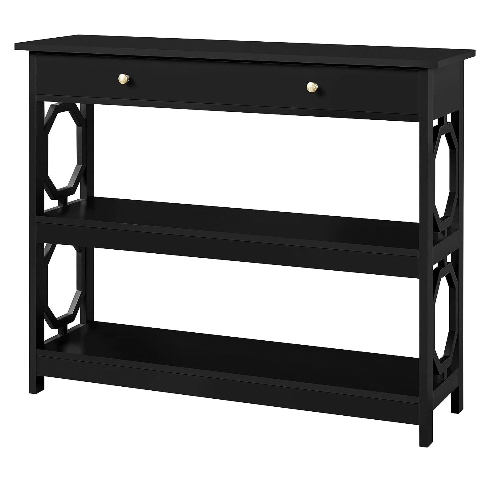 HYYYYH Console Table Sofa Table with 1 Drawer, Wood Accent Hallway