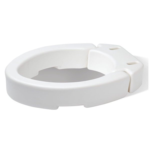 HYYYYH Health Brands Hinged Elongated Toilet Seat Riser, Adds 3.5