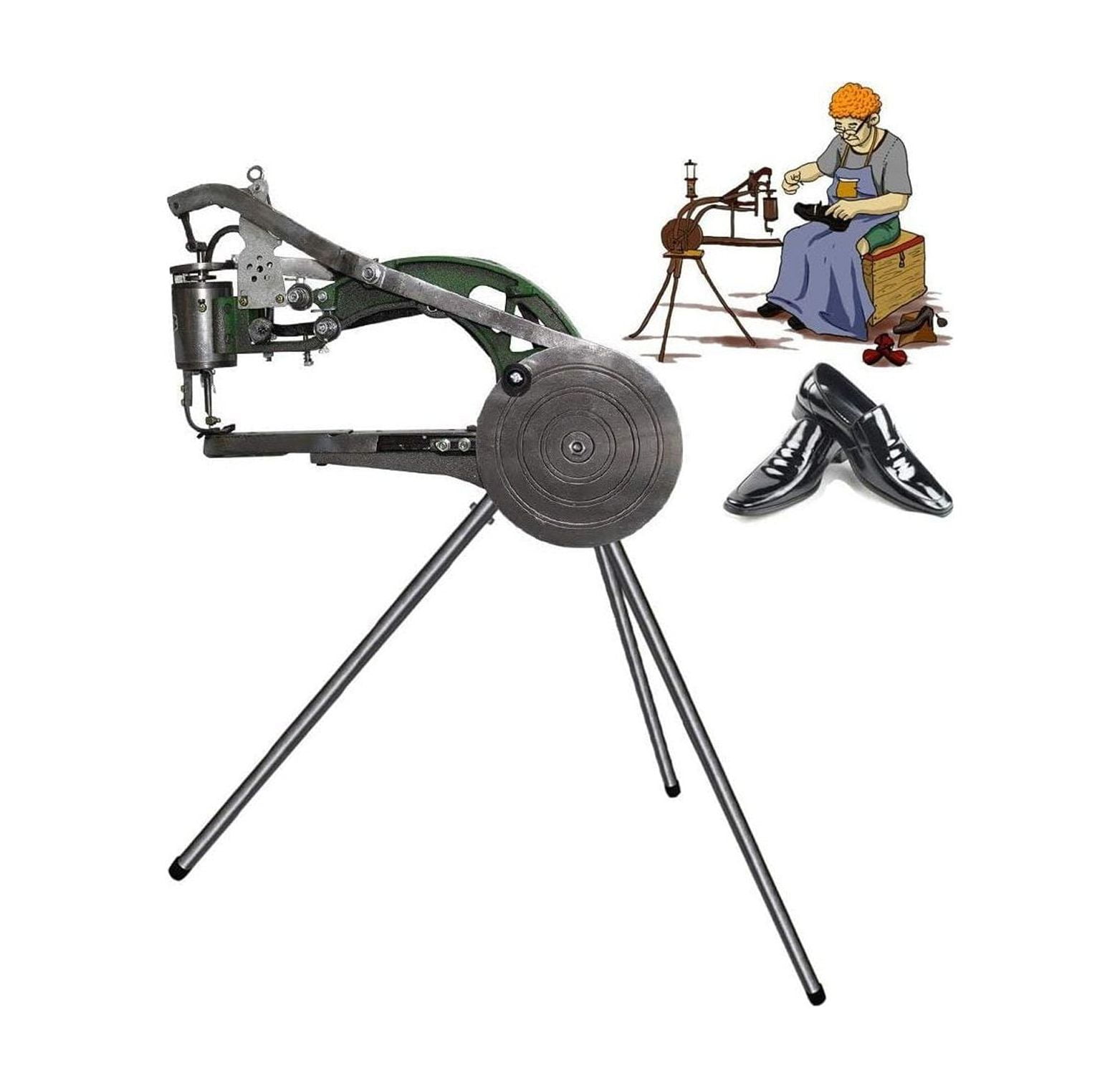 HYYYYH Leather Sewing Machine Manual Cobbler Sewing Machine Dual Nylon