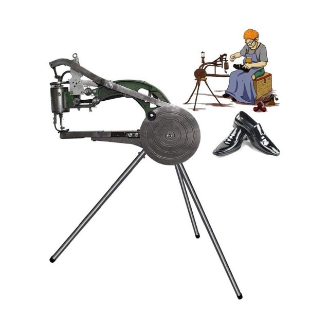 HYYYYH Leather Sewing Machine Manual Cobbler Sewing Machine Dual Nylon Line Shoe Repair Sewing