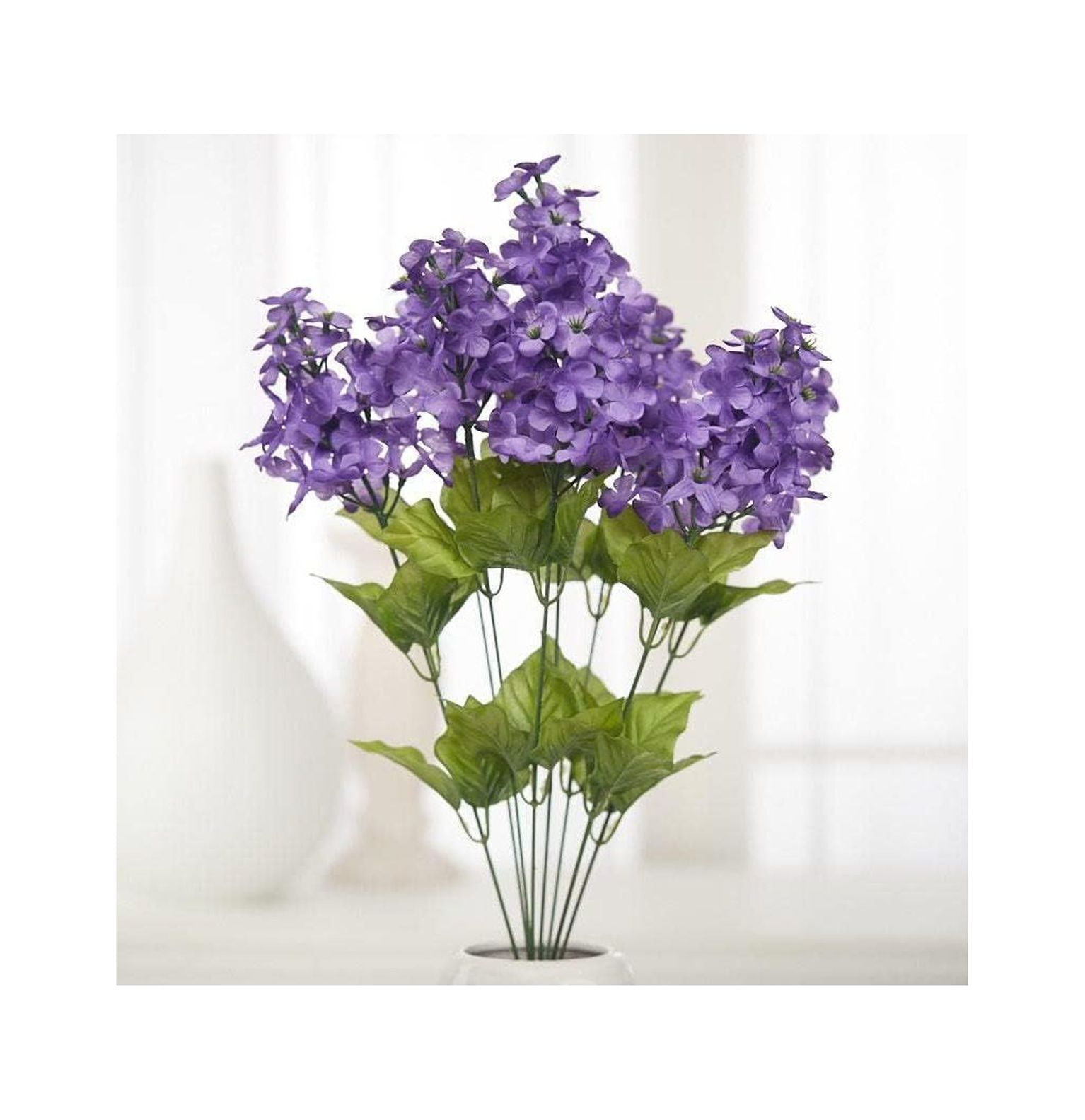 HYYYYH Purple Articial Lilac Silk Flower Bush OldFashioned Lilac