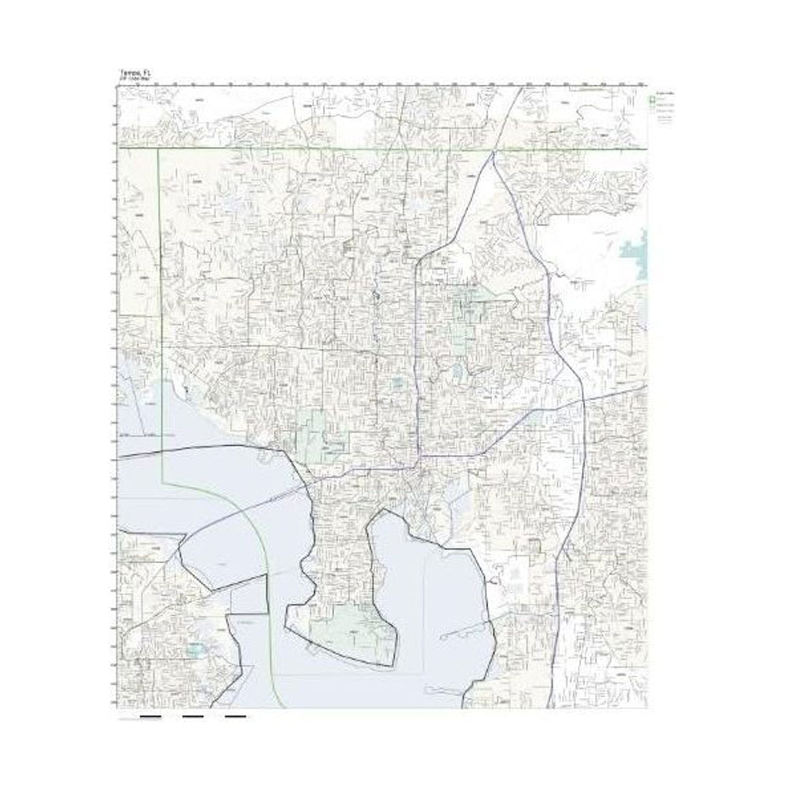 hyyyyh-zip-code-wall-map-of-tampa-fl-zip-code-map-laminated-walmart