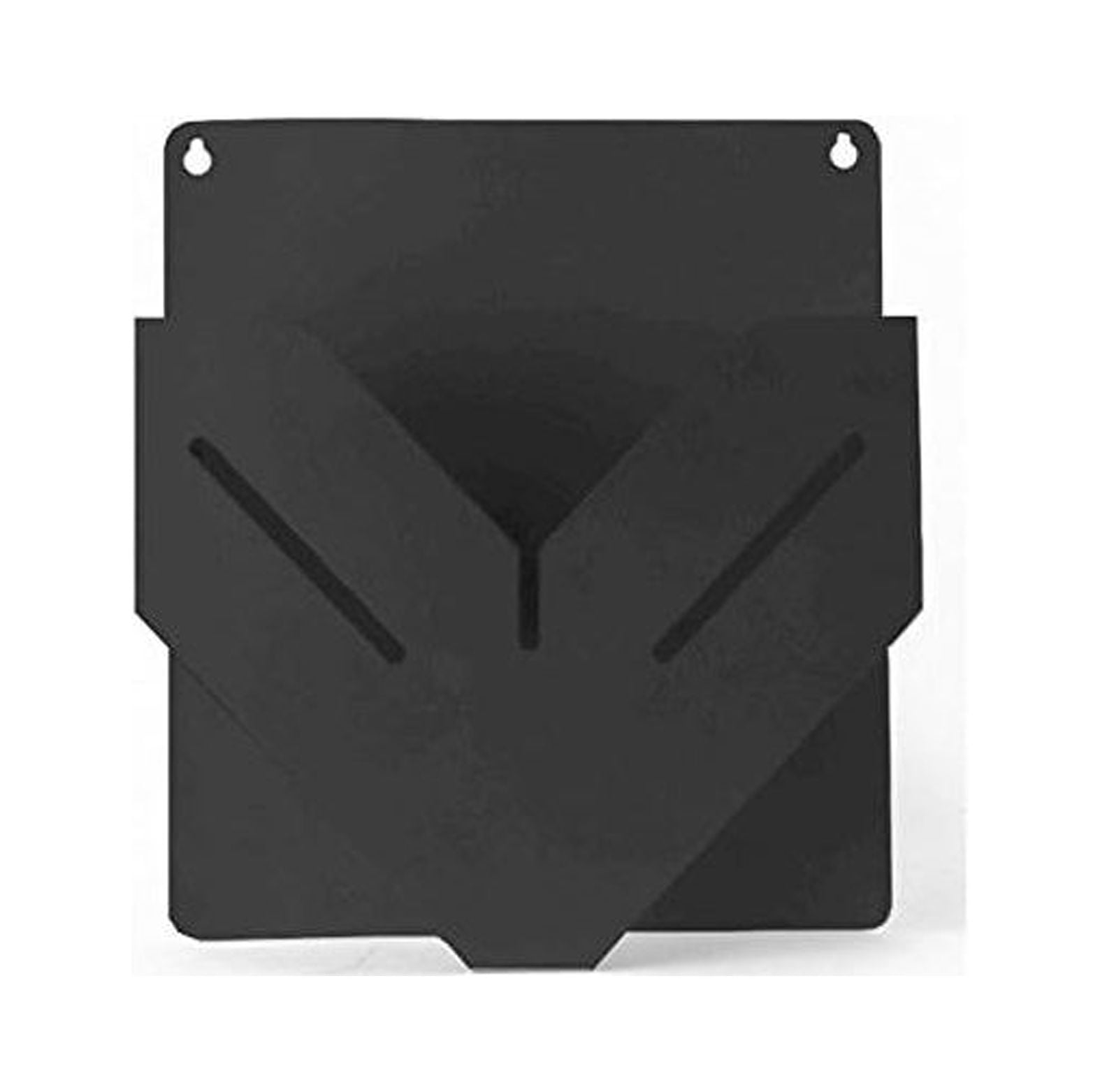 HYYYYHS Single Pocket Wall Mounted Metal Clipboard, Binder Holder-Black