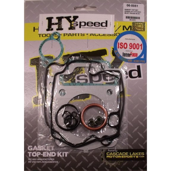 HYspeed Top End Head Gasket Kit Honda ATC200X 86-87 TRX200 90-97 TRX200SX 86-88