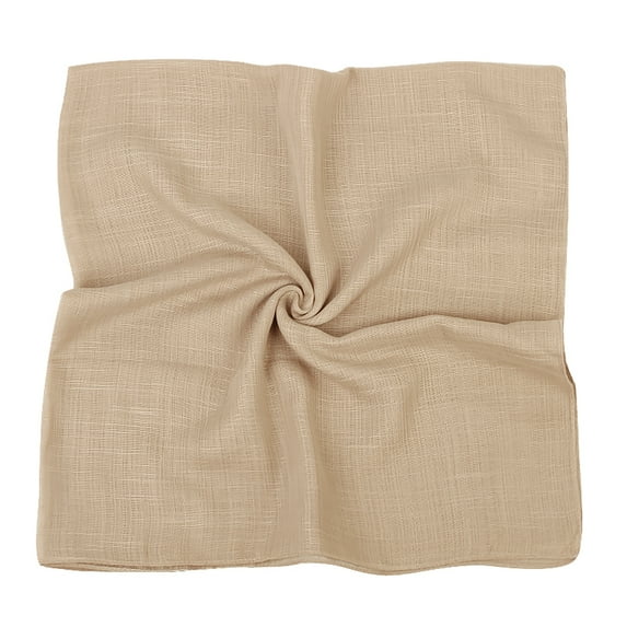 HYwys New Fashion Women Solid Color Scarf Headscarf Snood Neckerchief Female Foulard Padded Shawl Scarves Retro Head Neck Silk (Nude)