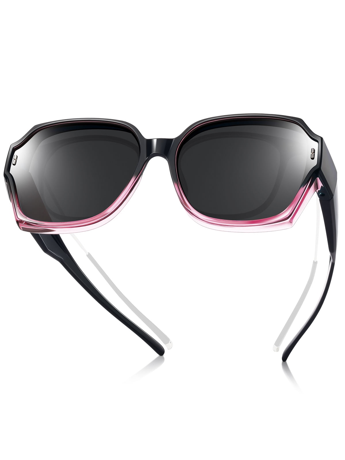 Oversized Square Fit Over Polarized Sunglasses UV400 Protection