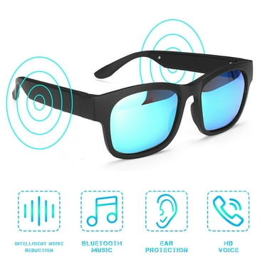 HYwys Smart Glasses Wireless Bluetooth Sunglasses Open Ear Music Hands free Calls Men Women Polarized Lenses IP4 Waterproof Connected Phones Tablet