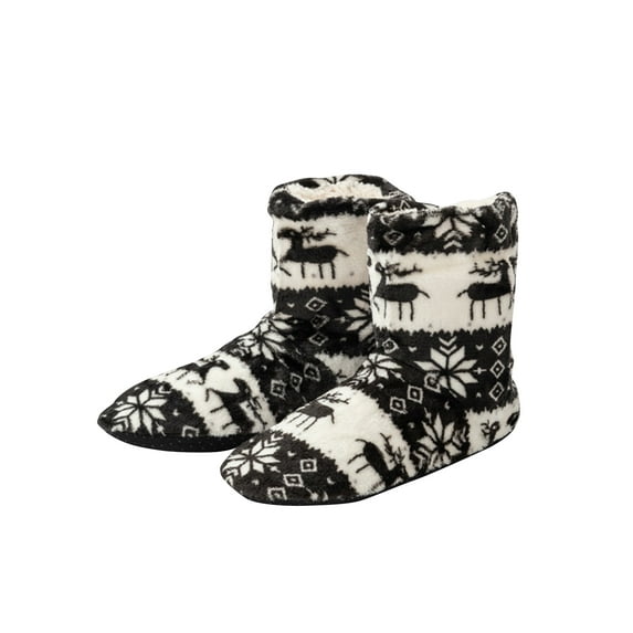 HYwys Women Cozy Warm Lined Slippers with Non-Slip Indoor Slippers House Booties Fuzzy Socks