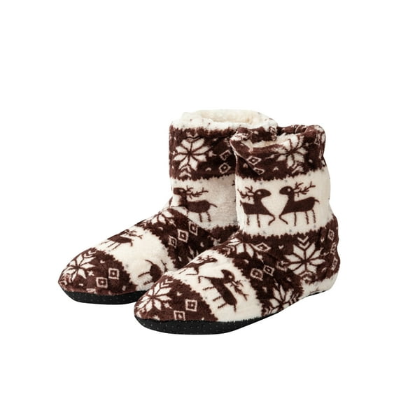 HYwys Women Cozy Warm Lined Slippers with Non-Slip Indoor Slippers House Booties Fuzzy Socks