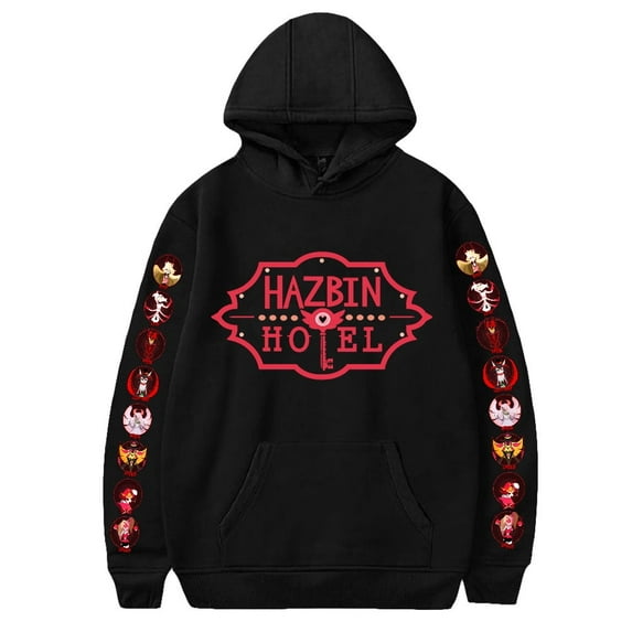 HYwys Women Hazbin Anime Hotel Hoodies Sweatshirts Men Fashion Pullover Sweater Unisex Streetwear
