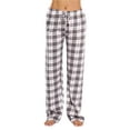 thumbnail image 1 of HYwys Women's Flannel Pajama Bottoms Buffalo Plaid Checked PJ Pants Lounge Night Sleepwear Pyjama Trousers Grey XXL, 1 of 7