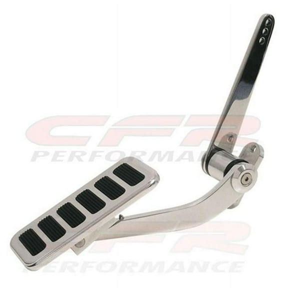HZ-8600-C Chrome Street Rod Throttle Gas Pedal - Chevy Ford Mopar