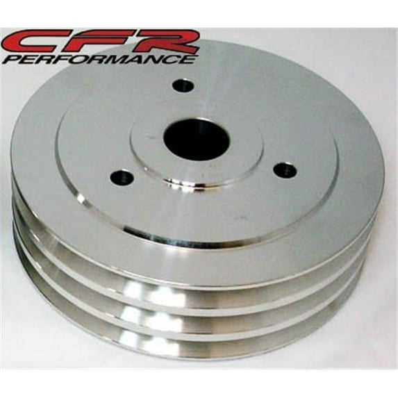 HZ-8848-POL 1955 - 72 Chevy & Gm Aluminum Key-Way Power Steering Pump Pulley - Polished