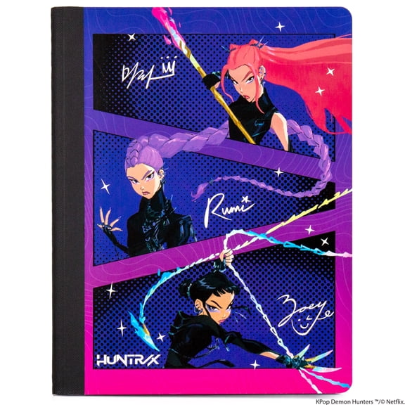 Netflix KPop Demon Hunters Composition Notebook, 80 Wide-Ruled Pages