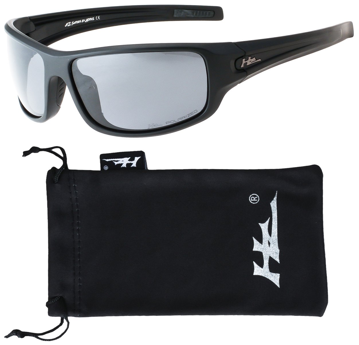 Wiley X WX Censor Black Ops Men's Sunglasses, Polarized Smoke Grey Lens