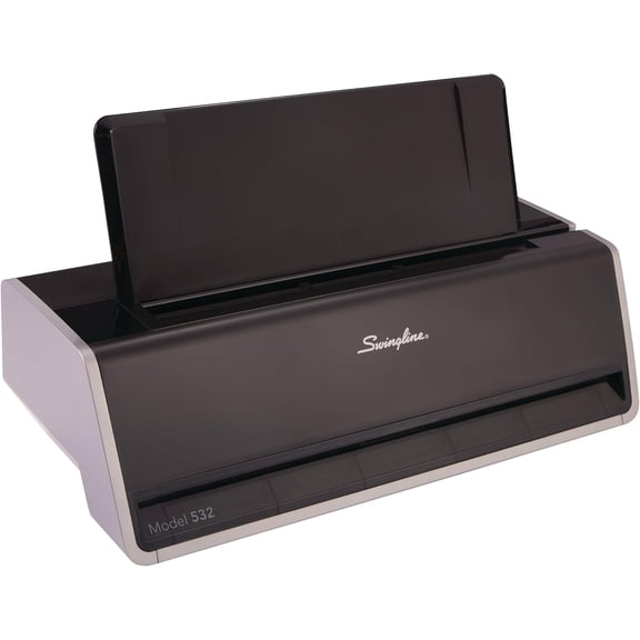 HZAT Electric 2-Hole Puncher, 28 Sheet Capacity, Jam Resistant, Touch Screen, Platinum - Quiet & Precise