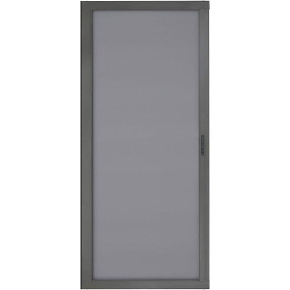 HZAT Heavy Duty 2.5" Aluminum Sliding Patio Screen Door Kit, Insect Proof for Kitchen, Bedroom, Backyard (Brown, 36"x80")