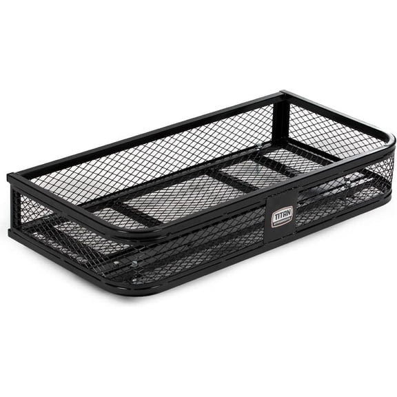 HZAT Universal ATV/UTV Front Cargo Basket Rack, 100lb Capacity, Heavy-Duty Steel, Easy Install for Gear, Coolers